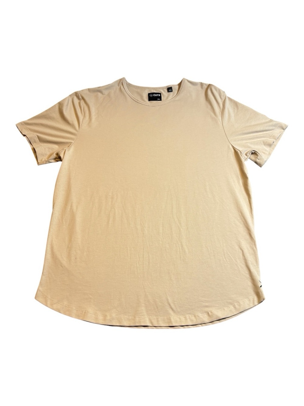 Cuts Clothing Men’s Short-Sleeve Crew Tee in Beige